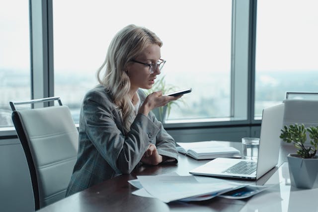 a business person talking on the phone